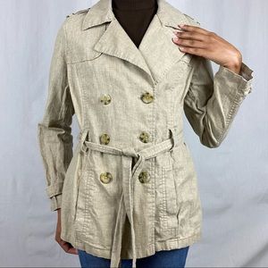 Old Navy Beige Trench Coat Jacket Sz S